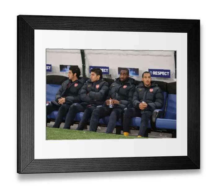 Framed Print : Arsenal substitutes : Carlos Vela Framed Print : Arsenal substitutes : Carlos Vela