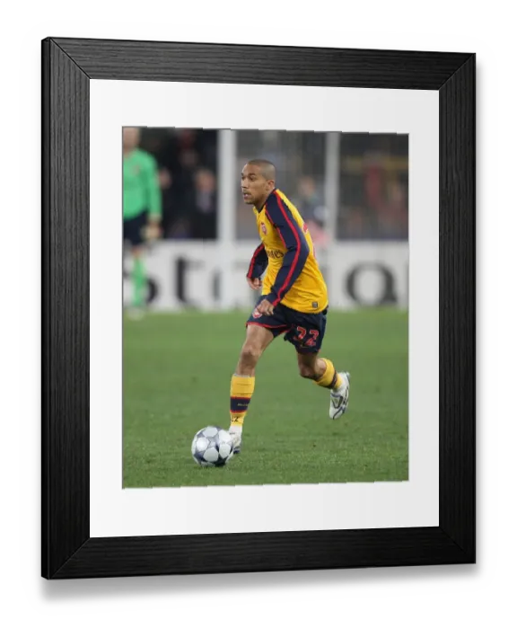 Framed Print : Heartbreaker in Rome: Arsenal's Penalty Agony Against AS Roma (2009) - Gael Clichy's Devastating Moment