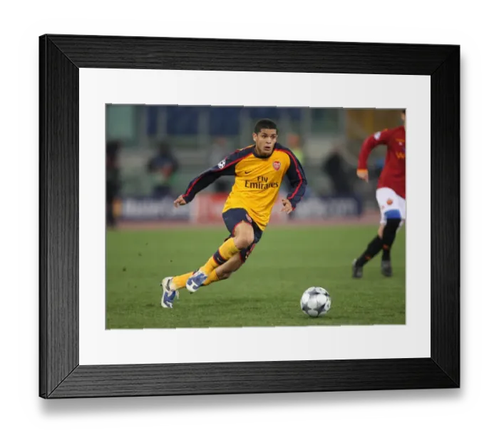 Framed Print : Heartbreaking Denilson: Arsenal's Penalty Woes Against AS Roma in the UEFA Champions League, 2009