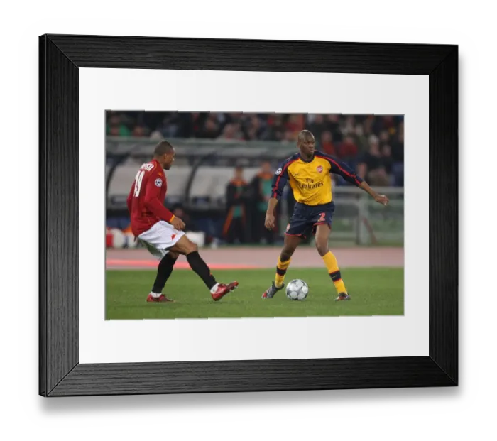 Framed Print : Diaby vs Baptista: Rome's Dramatic Penalty Shootout - Arsenal 1:0 AS Roma, UEFA Champions League