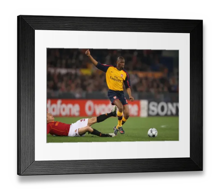 Framed Print : Abou Diaby vs. Matteo Brighi: AS Roma Edges Past Arsenal in Penalty Shootout, UEFA Champions League, 2009 Framed Print : Abou Diaby vs. Matteo Brighi: AS Roma Edges Past Arsenal in Penalty Shootout, UEFA Champions League, 2009