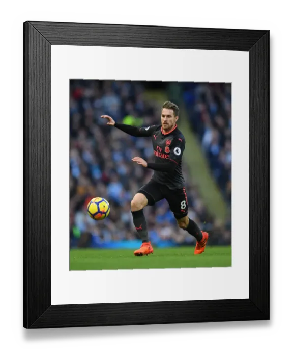 Framed Print : Aaron Ramsey in Action: Arsenal vs. Manchester City, Premier League 2017-18 Framed Print : Aaron Ramsey in Action: Arsenal vs. Manchester City, Premier League 2017-18