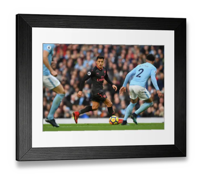 Framed Print : The Clash of Titans: Sanchez's Showdown at the Etihad (2017-18) Framed Print : The Clash of Titans: Sanchez's Showdown at the Etihad (2017-18)