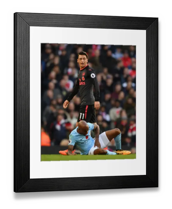 Framed Print : Mesut Ozil: In the Heart of the Manchester City vs. Arsenal Battle (2017-18) Framed Print : Mesut Ozil: In the Heart of the Manchester City vs. Arsenal Battle (2017-18)