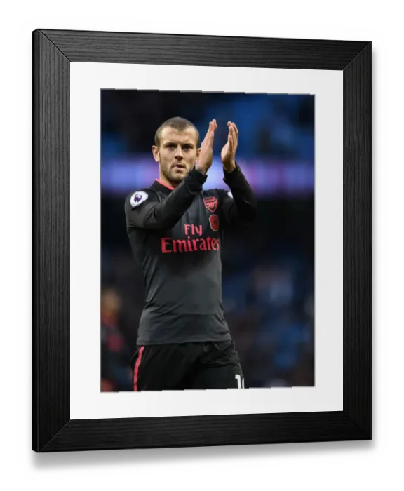 Framed Print : Jack Wilshere Salutes Arsenal Fans: Manchester City vs Arsenal, Premier League 2017-18 Framed Print : Jack Wilshere Salutes Arsenal Fans: Manchester City vs Arsenal, Premier League 2017-18