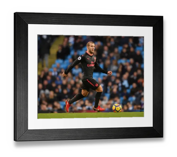 Framed Print : Jack Wilshere: Arsenal Midfielder Faces Manchester City in Premier League Showdown (2017-18) Framed Print : Jack Wilshere: Arsenal Midfielder Faces Manchester City in Premier League Showdown (2017-18)