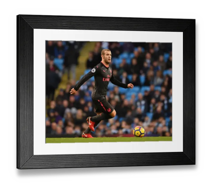 Framed Print : Jack Wilshere in Action: Arsenal vs Manchester City, Premier League 2017-18 Framed Print : Jack Wilshere in Action: Arsenal vs Manchester City, Premier League 2017-18