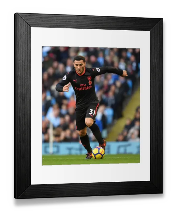 Framed Print : Granit Xhaka in Action: Manchester City vs. Arsenal, Premier League 2017-18 Framed Print : Granit Xhaka in Action: Manchester City vs. Arsenal, Premier League 2017-18
