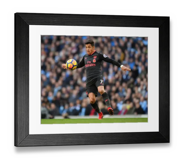 Framed Print : Alexis Sanchez: Manchester City vs. Arsenal, Premier League Showdown (2017-18) Framed Print : Alexis Sanchez: Manchester City vs. Arsenal, Premier League Showdown (2017-18)