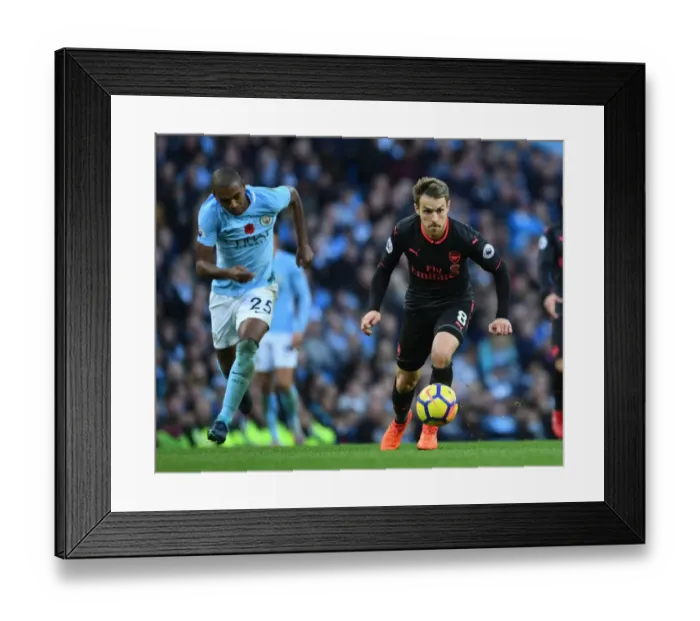 Framed Print : Ramsey Outwits Fernandinho: A Premier League Battle - Arsenal vs. Manchester City (2017-18) Framed Print : Ramsey Outwits Fernandinho: A Premier League Battle - Arsenal vs. Manchester City (2017-18)