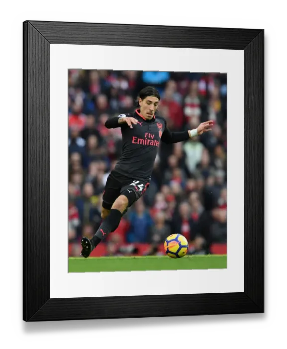 Framed Print : Hector Bellerin: Arsenal's Defensive Force at Manchester City, Premier League 2017-18