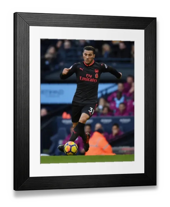 Framed Print : Sead Kolasinac in Action: Arsenal vs. Manchester City, Premier League 2017-18 Framed Print : Sead Kolasinac in Action: Arsenal vs. Manchester City, Premier League 2017-18