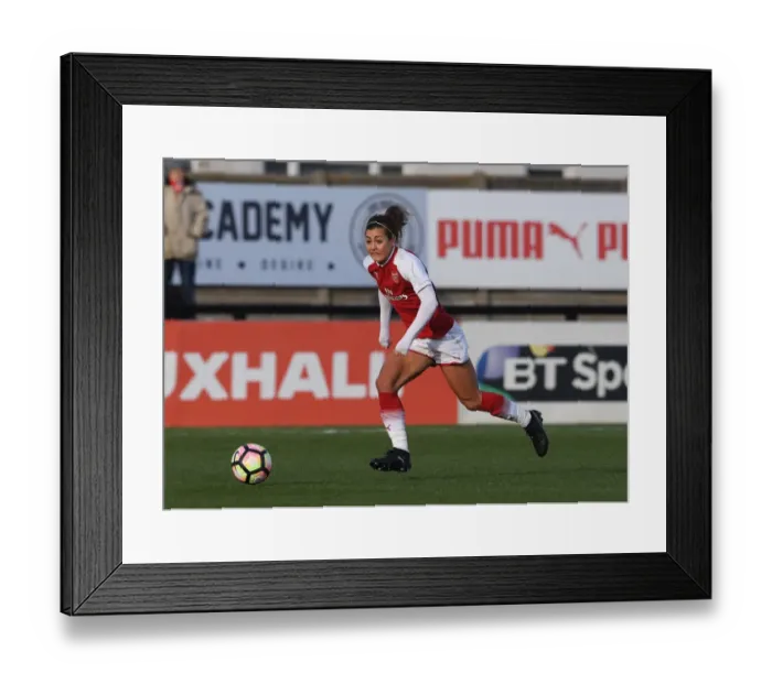 Framed Print : Jemma Rose in Action: Arsenal Women vs Sunderland Ladies, WSL 1 (2017-18)