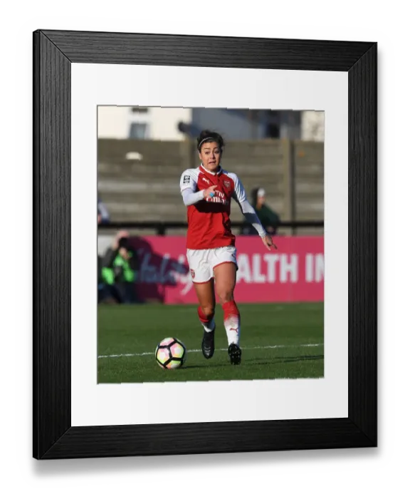 Framed Print : Jemma Rose in Action: Arsenal Women vs Sunderland (WSL 1, 2017-18)