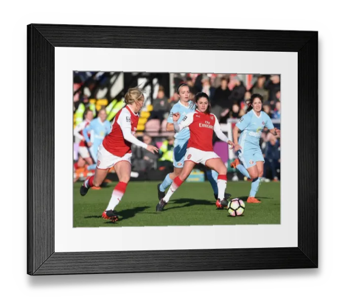 Framed Print : Showdown in the WSL: Van de Donk vs. Lipka - A Battle of Skills in Arsenal Women's Football