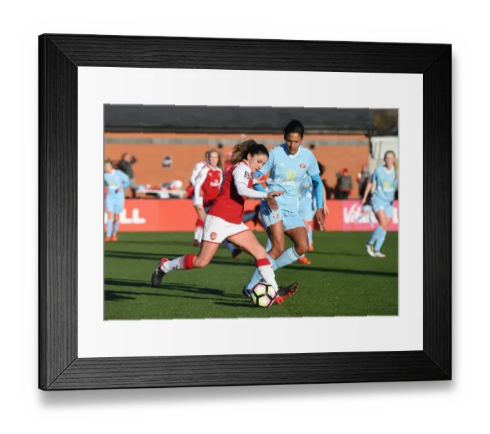 Framed Print : Clash of Stars: Van de Donk vs. Williams - Arsenal Women vs. Sunderland Ladies Framed Print : Clash of Stars: Van de Donk vs. Williams - Arsenal Women vs. Sunderland Ladies