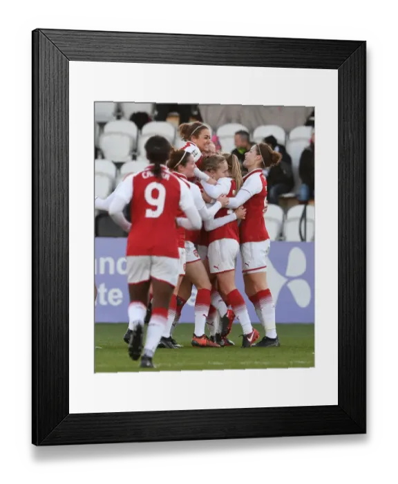 Framed Print : Vivianne Miedema Scores Second Goal: Arsenal Women Defeat Sunderland AFC Ladies in WSL Action