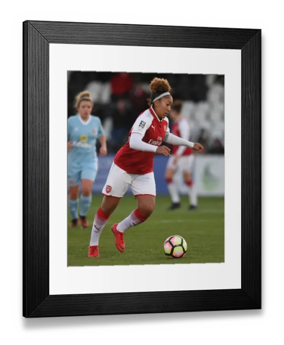 Framed Print : Lauren James in Action: Arsenal Women vs. Sunderland Ladies, WSL 1