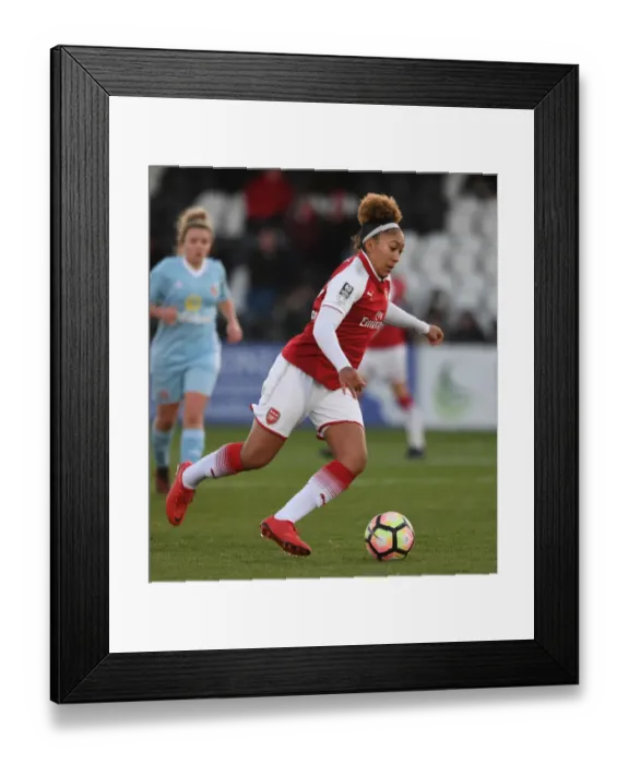 Framed Print : Lauren James in Action: Arsenal Women vs Sunderland (WSL 1, 2017-18)