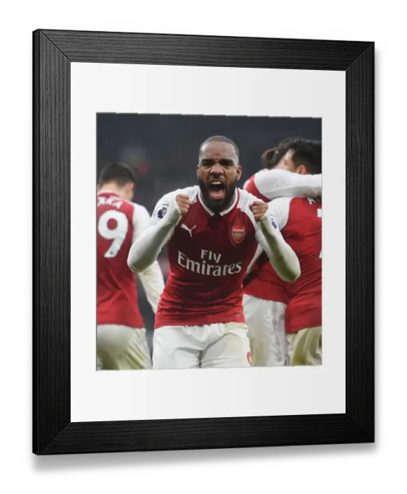 Framed Print : Alexis Scores the Decisive Goal: Arsenal's Victory over Tottenham, 2017-18