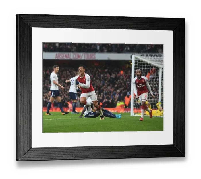 Framed Print : Alexis Sanchez's Brace: Arsenal's Victory Over Tottenham Hotspur (2017-18)