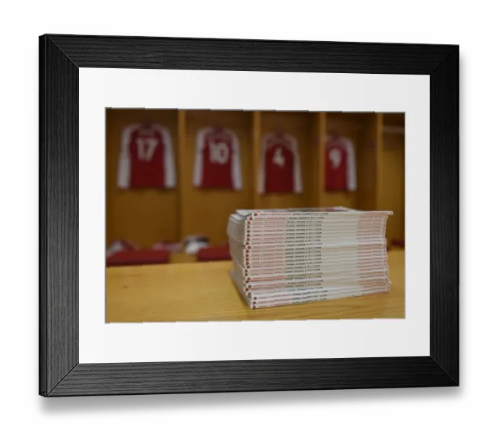 Framed Print : Arsenal vs. Tottenham Hotspur: Premier League Showdown - Matchday Programs, Emirates Stadium, London, 2017 Framed Print : Arsenal vs. Tottenham Hotspur: Premier League Showdown - Matchday Programs, Emirates Stadium, London, 2017