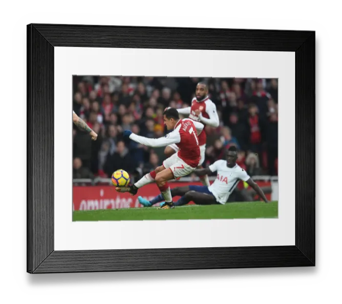 Framed Print : Alexis Sanchez's Brace: Arsenal's Premier League Victory Over Tottenham Hotspur (18-11-2017)