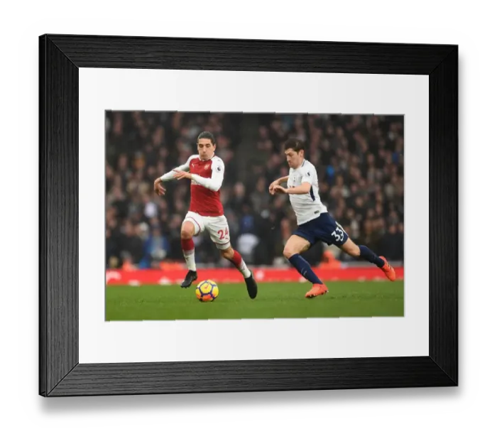 Framed Print : Clash of the Capitals: Bellerin vs. Davies in the Arsenal-Tottenham Showdown - Battle at the Emirates