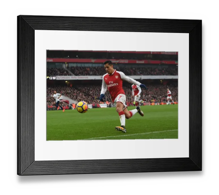 Framed Print : Showdown at Emirates: Alexis Sanchez vs. Tottenham in the Premier League Clash