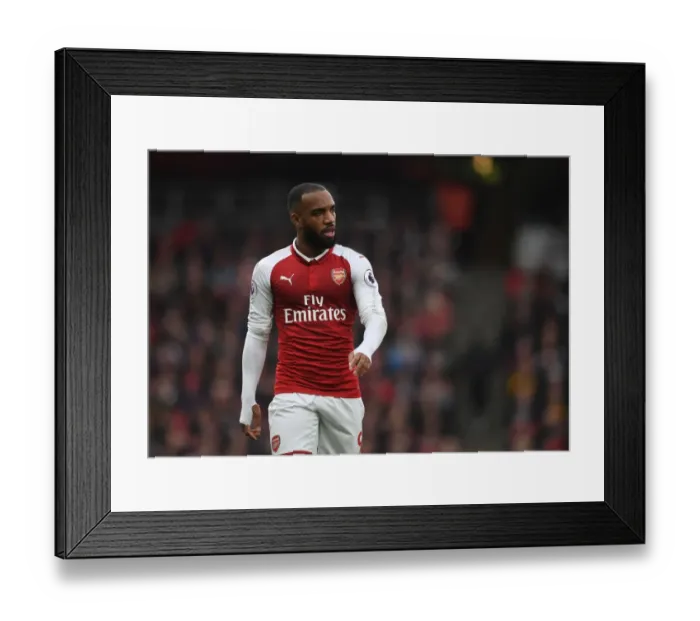 Framed Print : Arsenal's Alexandre Lacazette Faces Off Against Tottenham in the Premier League Framed Print : Arsenal's Alexandre Lacazette Faces Off Against Tottenham in the Premier League