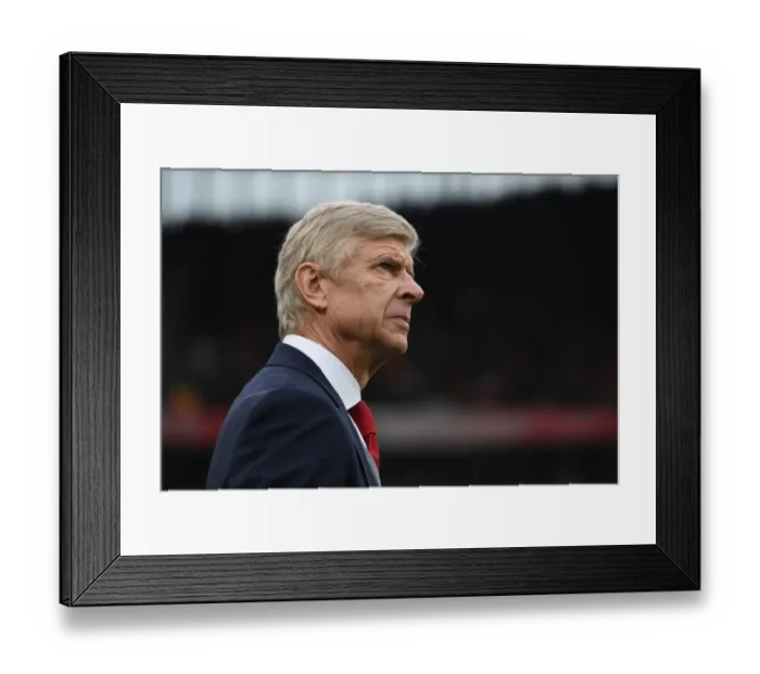 Framed Print : Arsene Wenger: Arsenal Manager Before Arsenal vs. Tottenham Hotspur (2017-18)