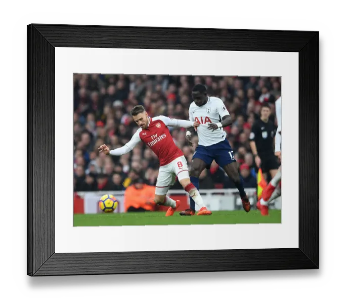Framed Print : Clash of Titans: Ramsey vs. Sissoko - Arsenal vs. Tottenham, Premier League 2017-18 Framed Print : Clash of Titans: Ramsey vs. Sissoko - Arsenal vs. Tottenham, Premier League 2017-18