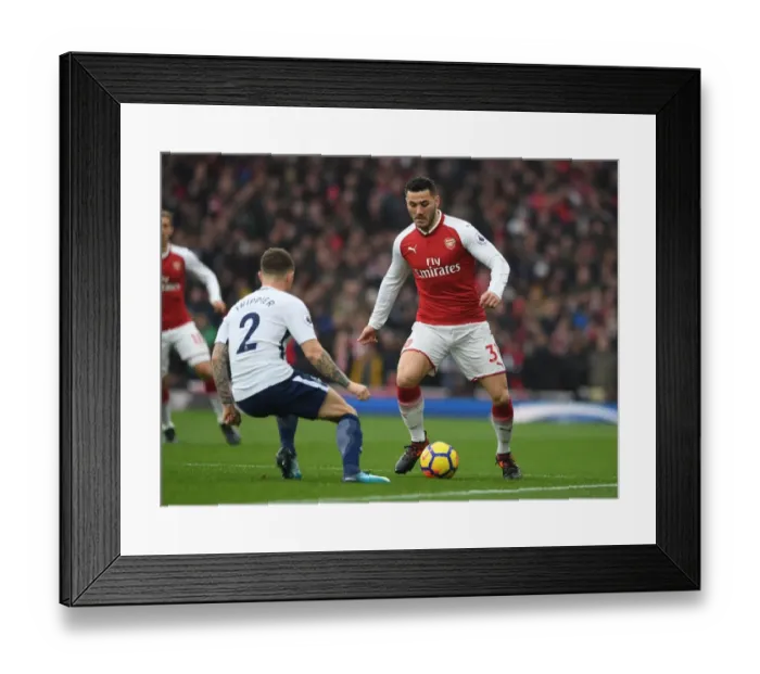 Framed Print : Clash of the Titans: Sead Kolasinac vs. Kieran Trippier - Arsenal v Tottenham Rivalry Framed Print : Clash of the Titans: Sead Kolasinac vs. Kieran Trippier - Arsenal v Tottenham Rivalry