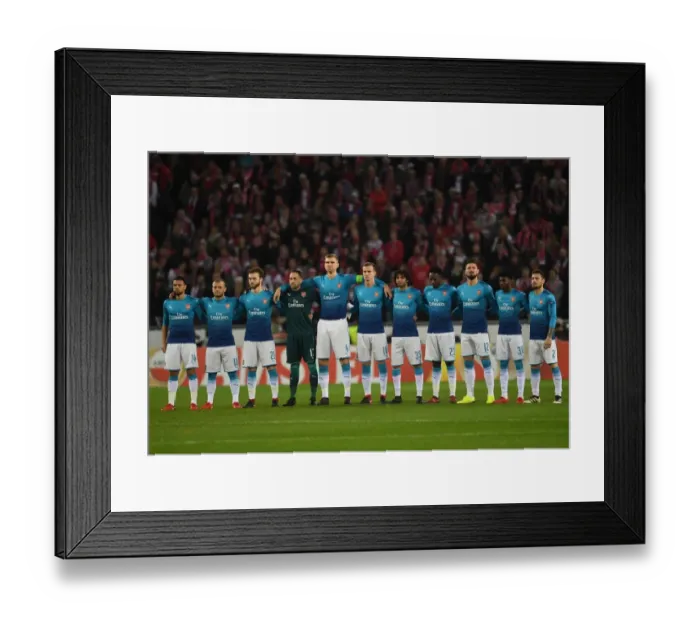 Framed Print : Arsenal Honors Late German Legend Ahead of FC Koln Europa League Clash