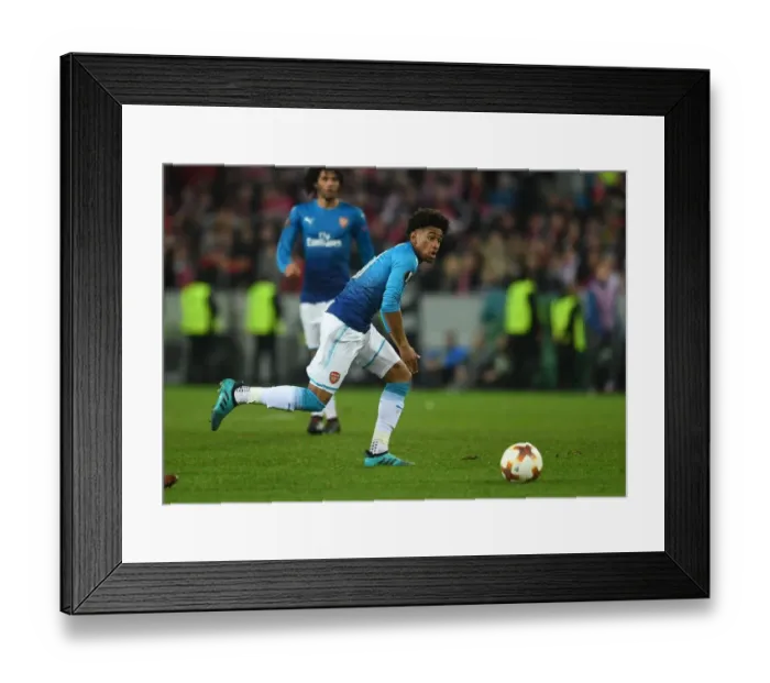 Framed Print : Reiss Nelson Shines in Arsenal's Europa League Clash against 1. FC Koeln Framed Print : Reiss Nelson Shines in Arsenal's Europa League Clash against 1. FC Koeln