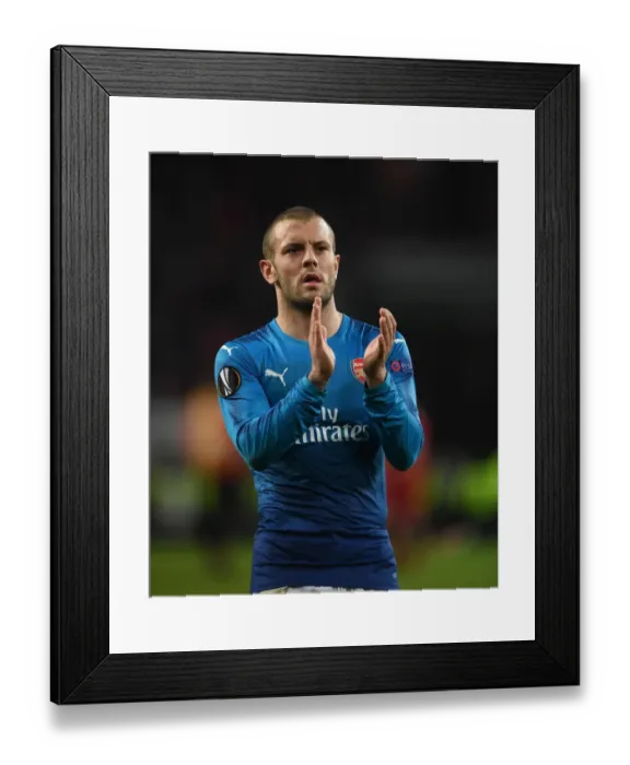 Framed Print : Jack Wilshere Celebrates with Arsenal Fans after UEFA Europa League Victory over FC Koln, 2017 Framed Print : Jack Wilshere Celebrates with Arsenal Fans after UEFA Europa League Victory over FC Koln, 2017