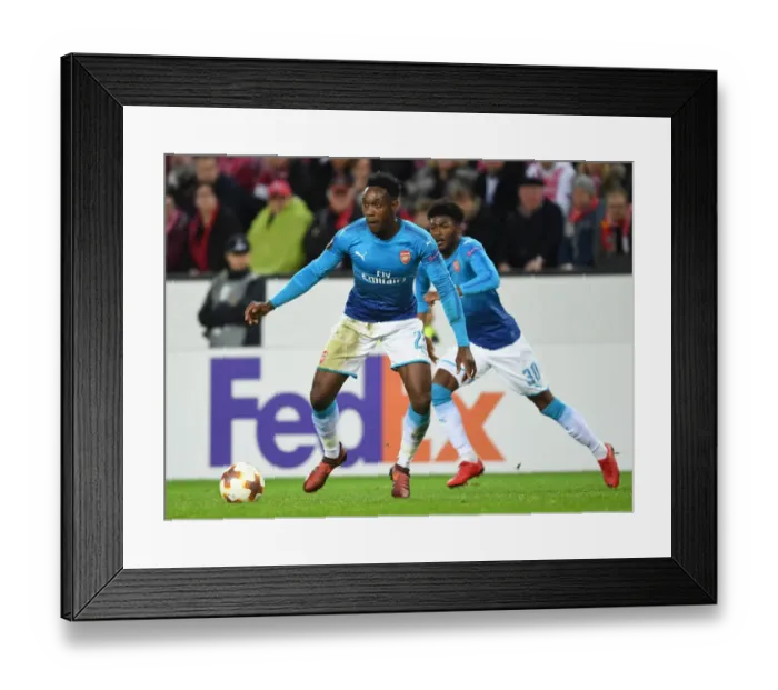 Framed Print : Danny Welbeck in Action: Arsenal vs. 1. FC Koln, Europa League 2017-18
