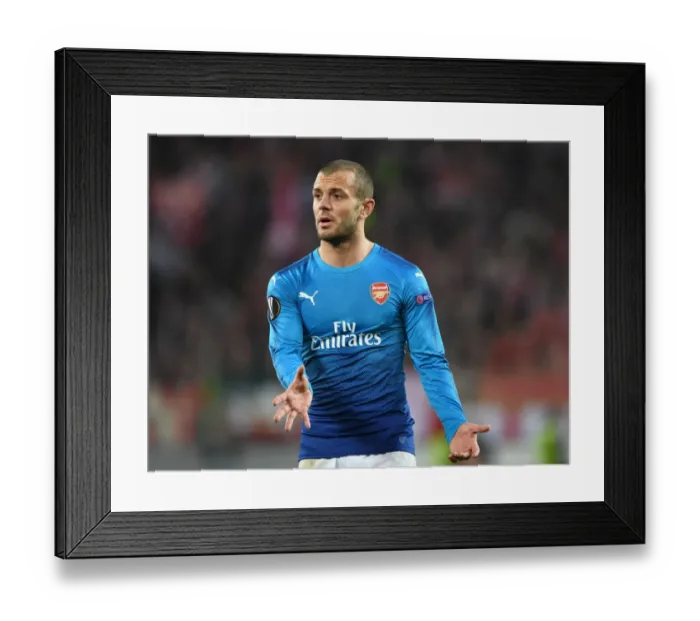 Framed Print : Jack Wilshere in Action: Arsenal vs. 1. FC Koln, UEFA Europa League 2017-18 Framed Print : Jack Wilshere in Action: Arsenal vs. 1. FC Koln, UEFA Europa League 2017-18