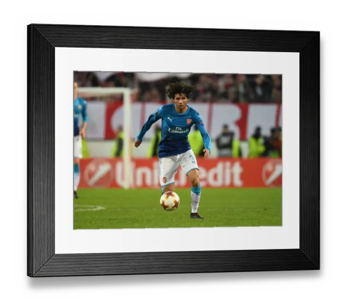 Framed Print : Mohamed Elneny: Arsenal's Midfield Maestro Shines in UEFA Europa League Clash Against 1. FC Koln (2017)