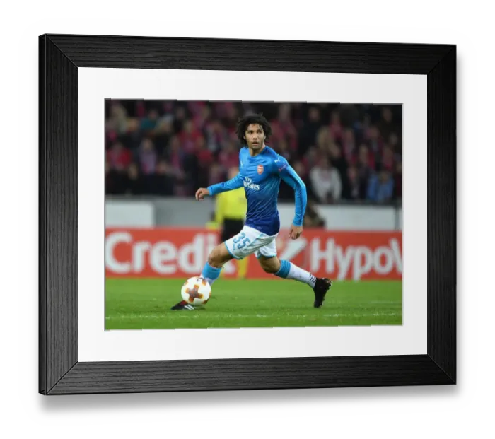 Framed Print : Mohamed Elneny: Arsenal's Midfield Maestro Shines in UEFA Europa League Clash Against 1. FC Koln (2017) Framed Print : Mohamed Elneny: Arsenal's Midfield Maestro Shines in UEFA Europa League Clash Against 1. FC Koln (2017)