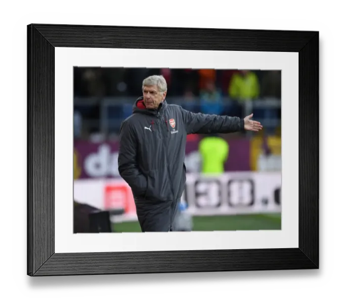 Framed Print : Arsene Wenger at Burnley: A Premier League Showdown, 2017-18