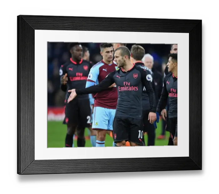 Framed Print : Jack Wilshere - Post-Match Reflection (Burnley v Arsenal, 2017-18)