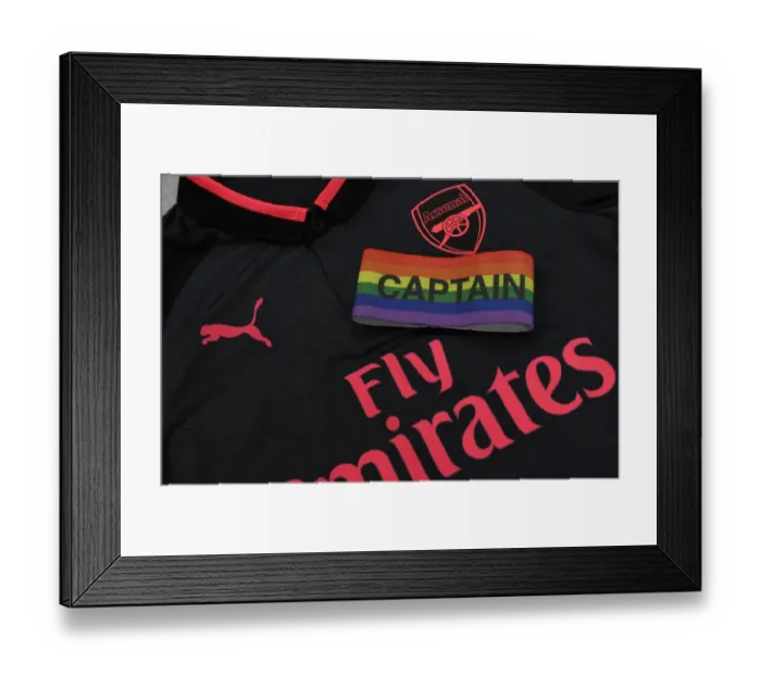 Framed Print : Rainbow Armband: Arsenal's Statement of Solidarity in Burnley v Arsenal (2017-18) Framed Print : Rainbow Armband: Arsenal's Statement of Solidarity in Burnley v Arsenal (2017-18)
