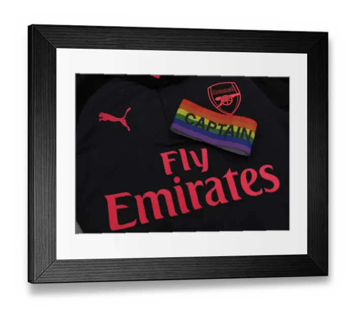 Framed Print : Rainbow Armband: Arsenal's Unity Statement in Burnley v Arsenal (2017-18) Framed Print : Rainbow Armband: Arsenal's Unity Statement in Burnley v Arsenal (2017-18)