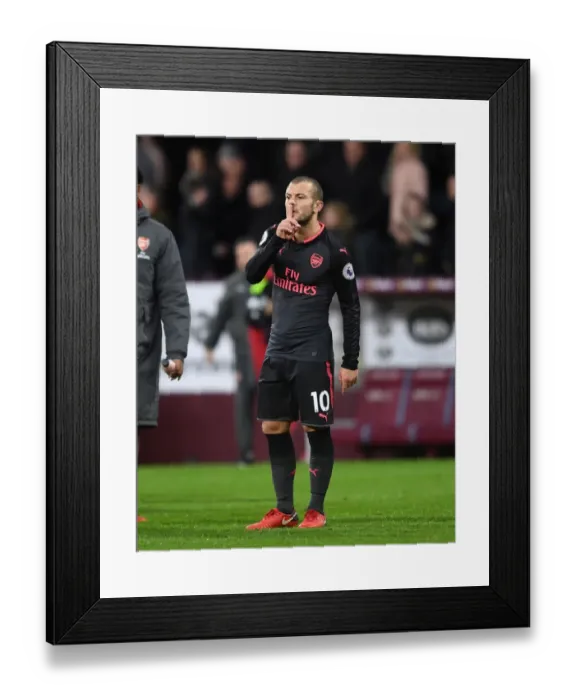 Framed Print : Jack Wilshere: Reflecting on Burnley Match, 2017-18 Season