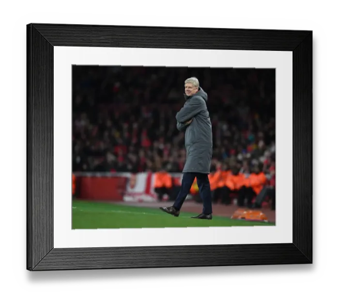 Framed Print : Arsene Wenger Leads Arsenal in Premier League Battle against Huddersfield Town (2017-18) Framed Print : Arsene Wenger Leads Arsenal in Premier League Battle against Huddersfield Town (2017-18)