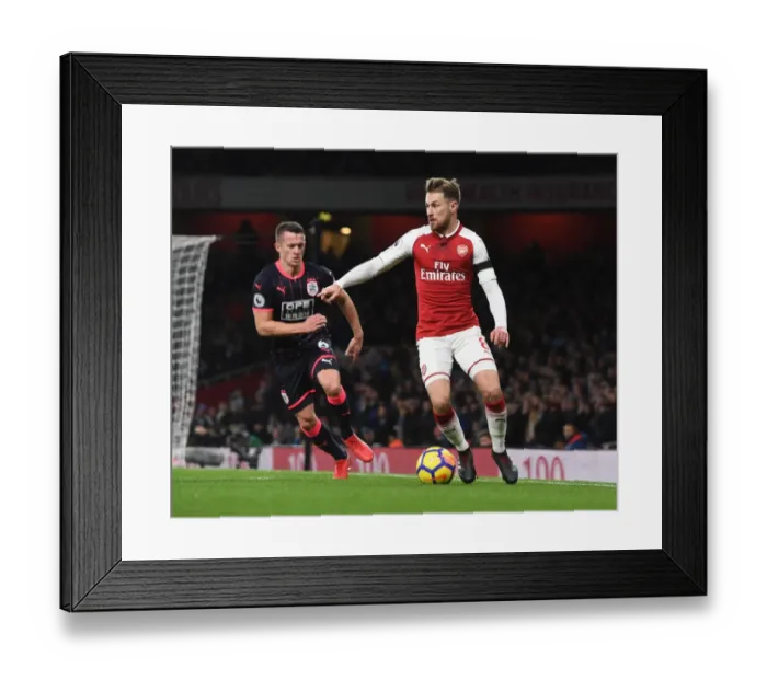 Framed Print : Ramsey vs. Hogg: A Premier League Battle at Emirates Stadium Framed Print : Ramsey vs. Hogg: A Premier League Battle at Emirates Stadium