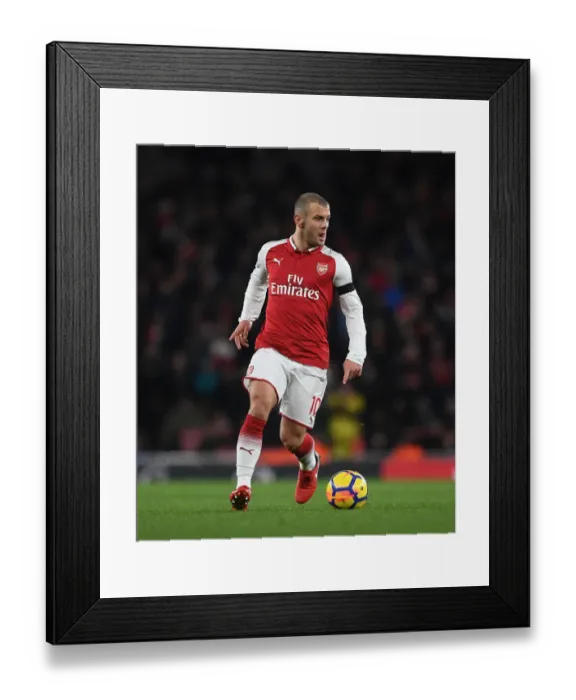 Framed Print : Jack Wilshere in Action: Arsenal vs Huddersfield Town, Premier League 2017-18 Framed Print : Jack Wilshere in Action: Arsenal vs Huddersfield Town, Premier League 2017-18