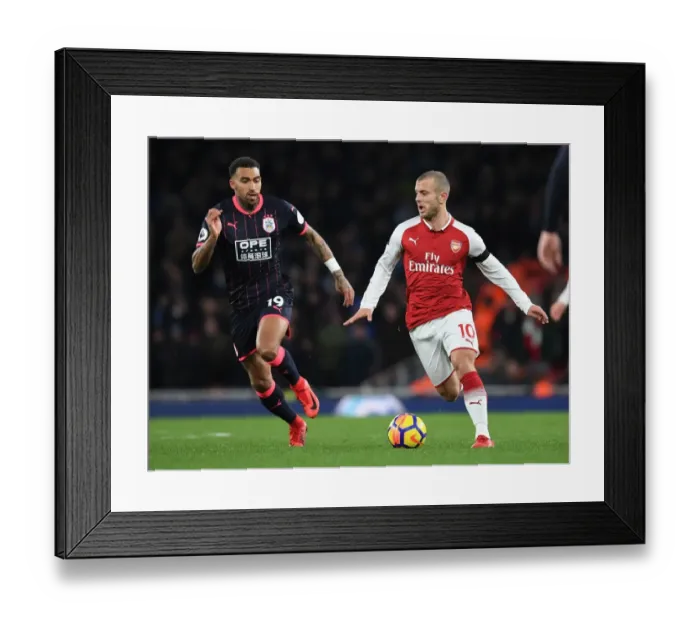 Framed Print : Jack Wilshere Outmaneuvers Danny Williams: Arsenal vs Huddersfield Premier League Clash Framed Print : Jack Wilshere Outmaneuvers Danny Williams: Arsenal vs Huddersfield Premier League Clash