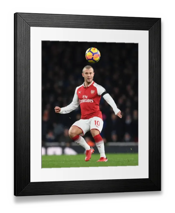 Framed Print : Jack Wilshere: In Action for Arsenal Against Huddersfield Town, Premier League 2017-18 Framed Print : Jack Wilshere: In Action for Arsenal Against Huddersfield Town, Premier League 2017-18